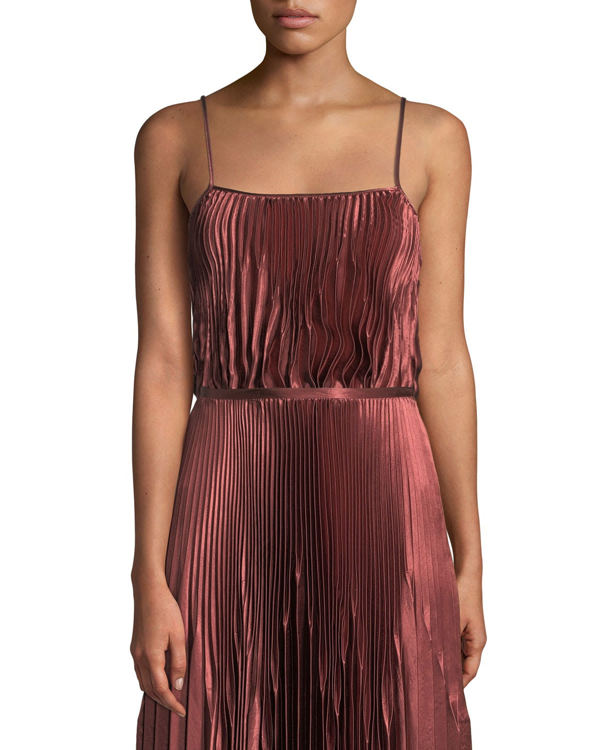 Vince Pleated Square-Neck Tank and Matching Items & Matching Items -  Bergdorf Goodman
