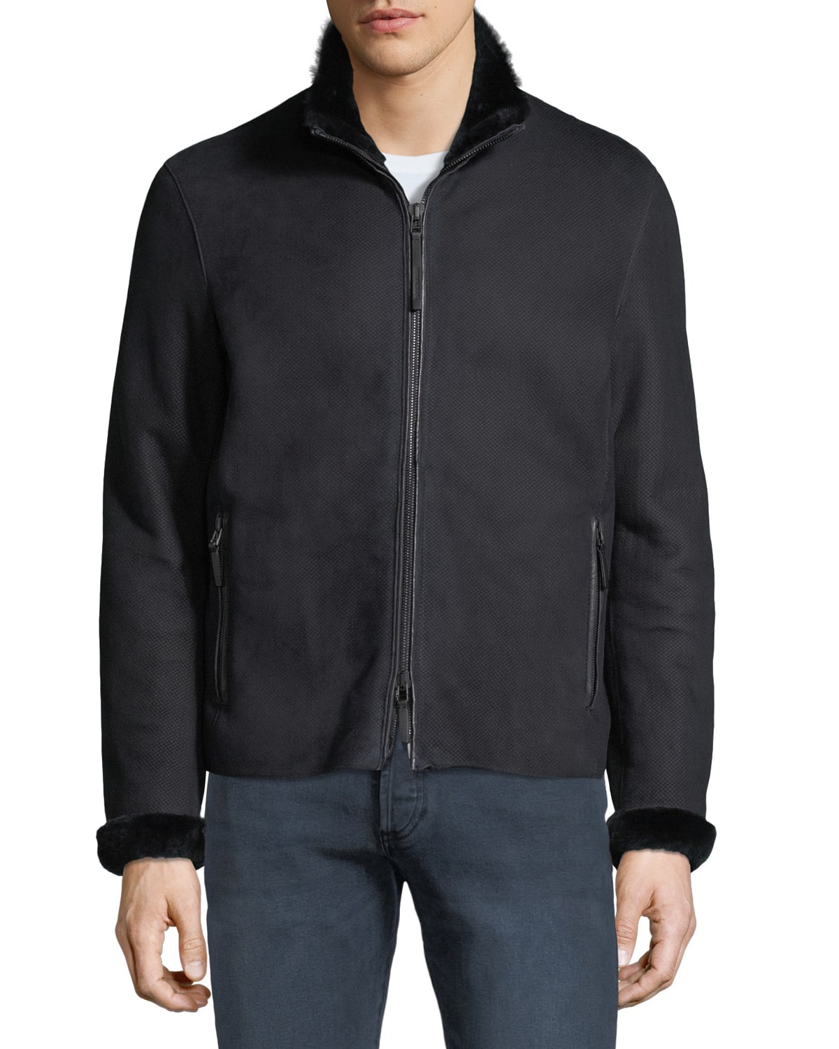 Emporio suede jacket sale