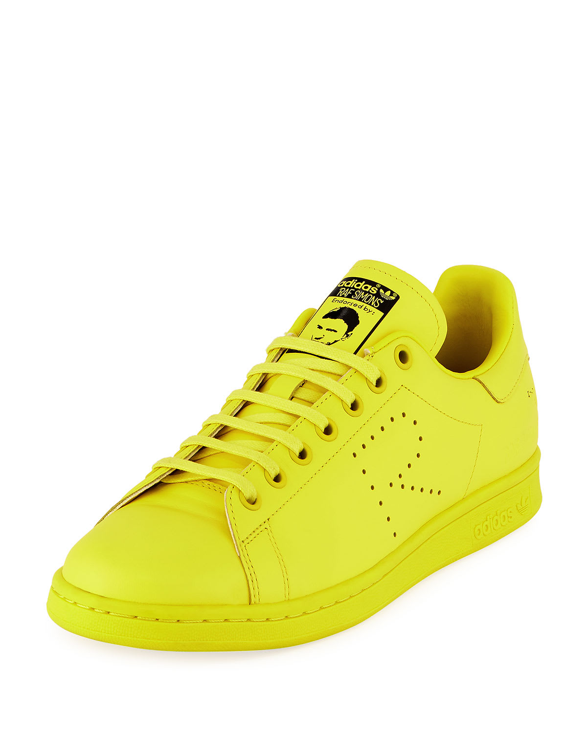 adidas by Raf Simons Men s Stan Smith Leather Low Top Sneakers Yellow