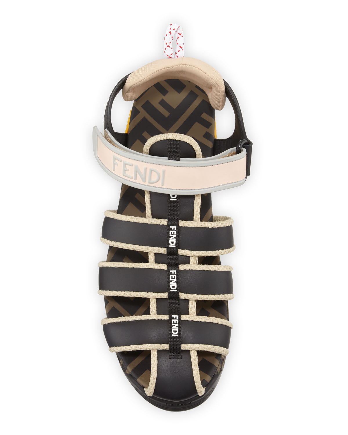 Fendi T Rex Chunky Heel FF Hiker Sandals