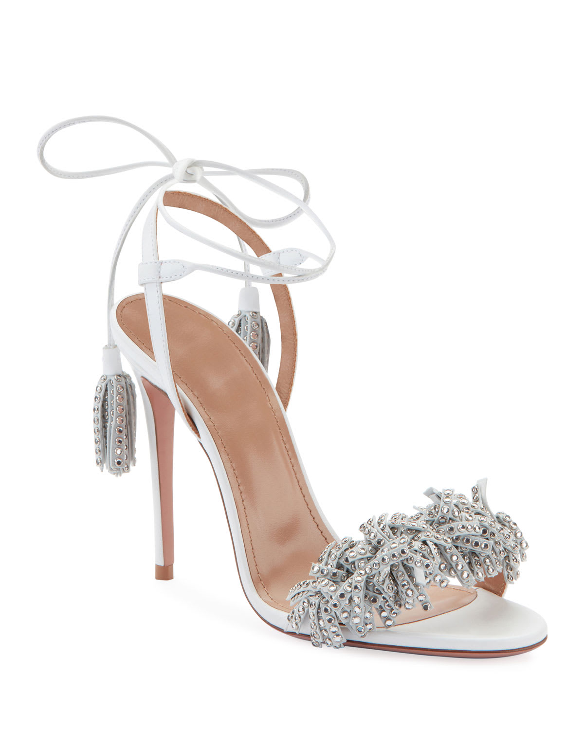 Aquazzura wild shops crystal sandals