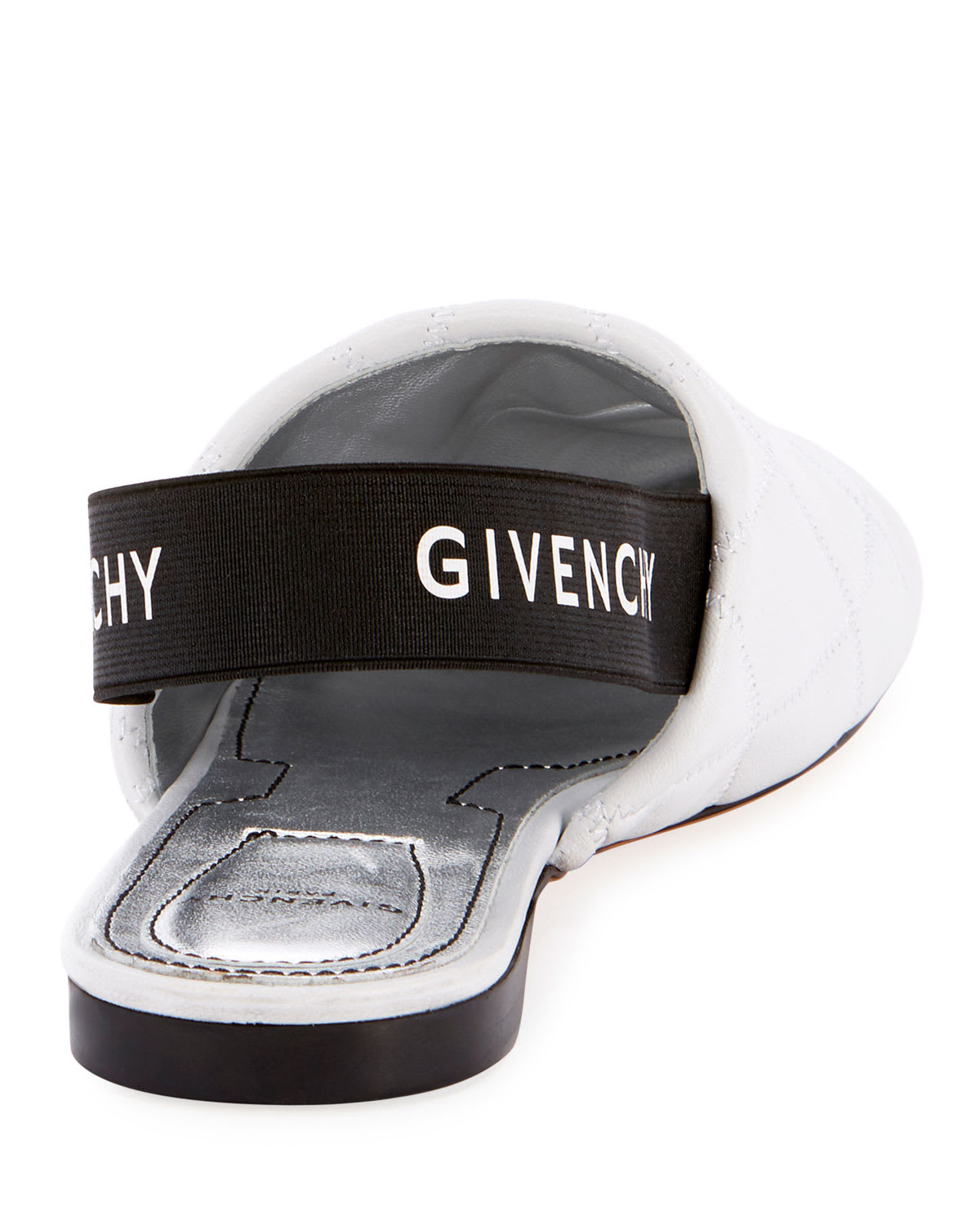 Givenchy Rivington Quilted Slingback Flats