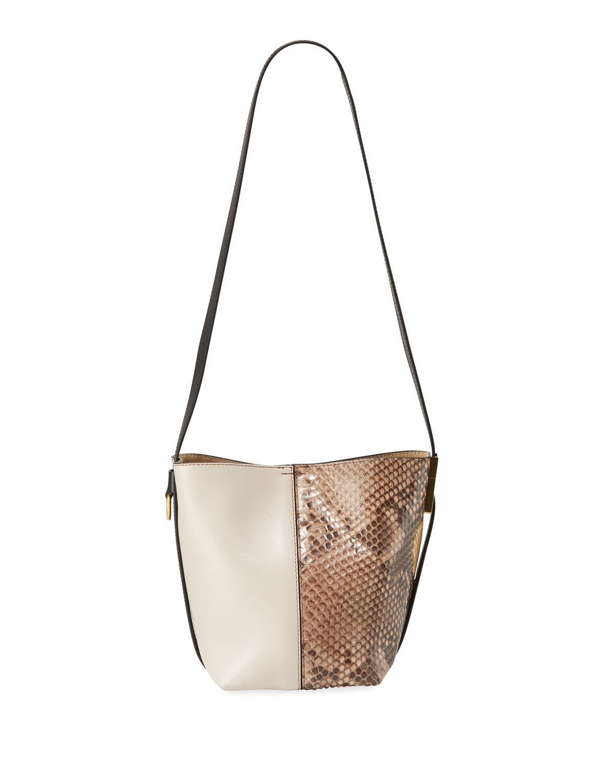 Givenchy GV Mini Python Leather Bucket Bag