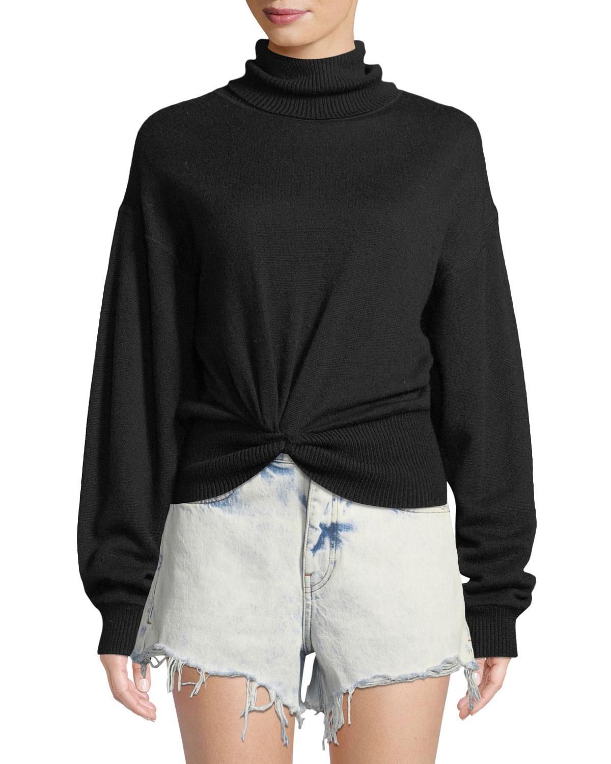 alexanderwang.t Double Layered Knotted Turtleneck Sweater and 
