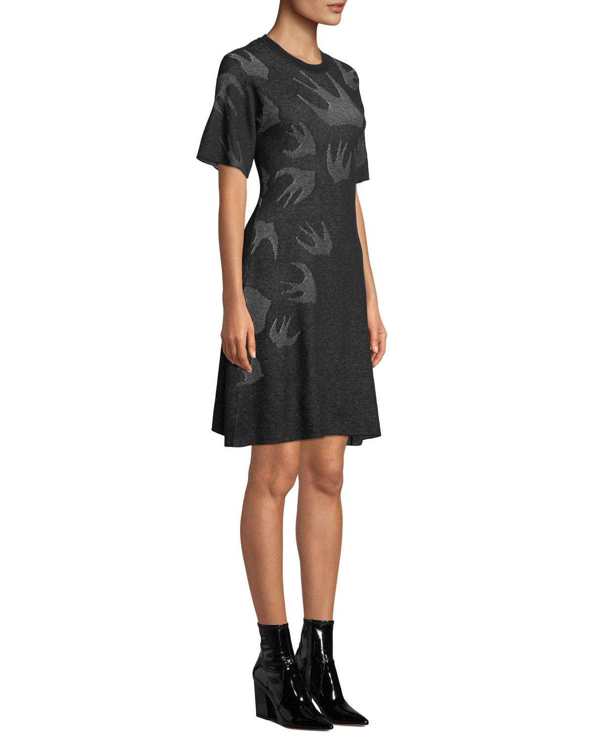 Alexander fashion mcqueen swallow sweater dress