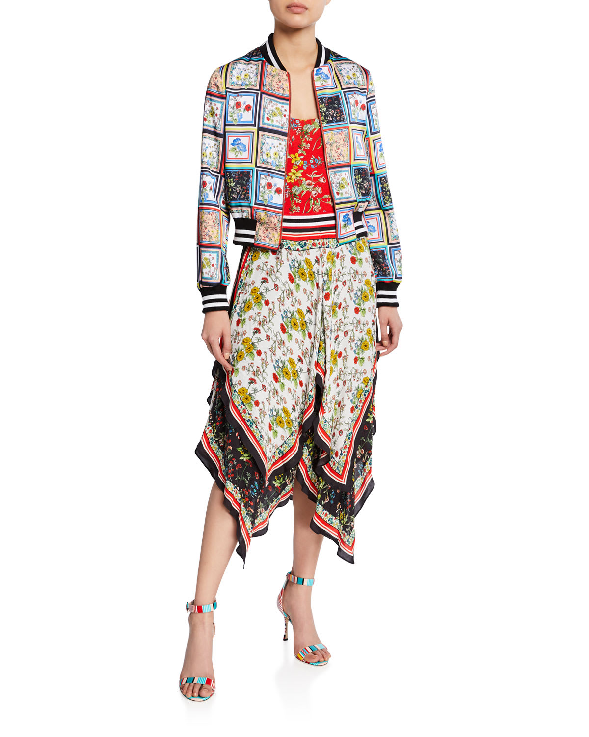Maura Tiered Handkerchief Skirt