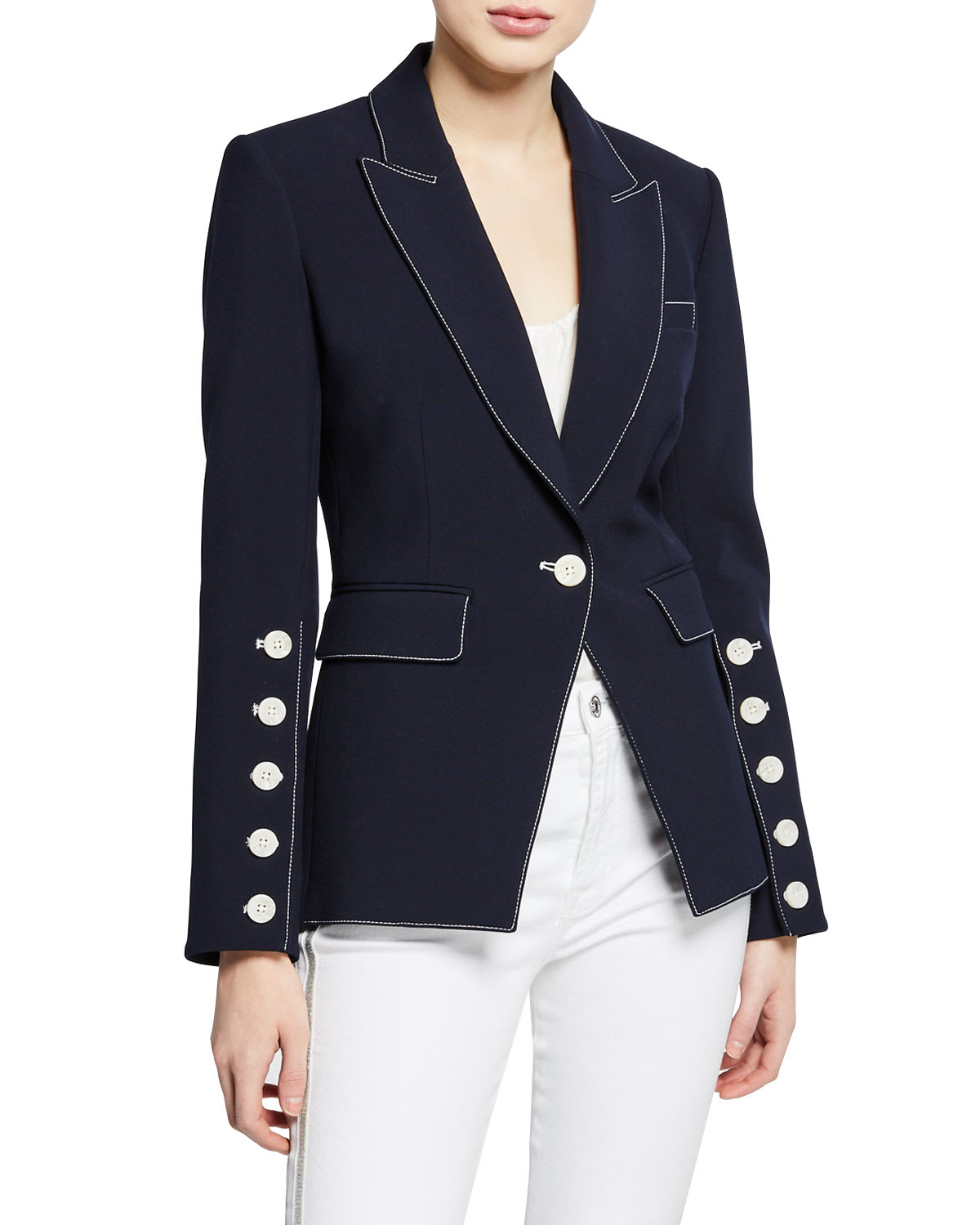 Veronica beard steele cutaway jacket top