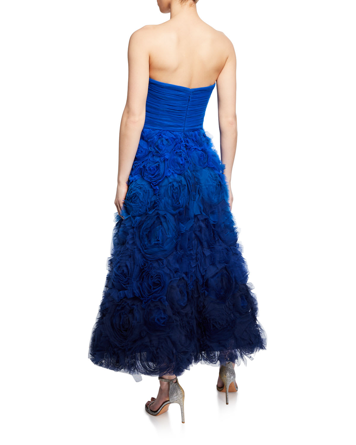 Marchesa notte textured tulle gown hotsell