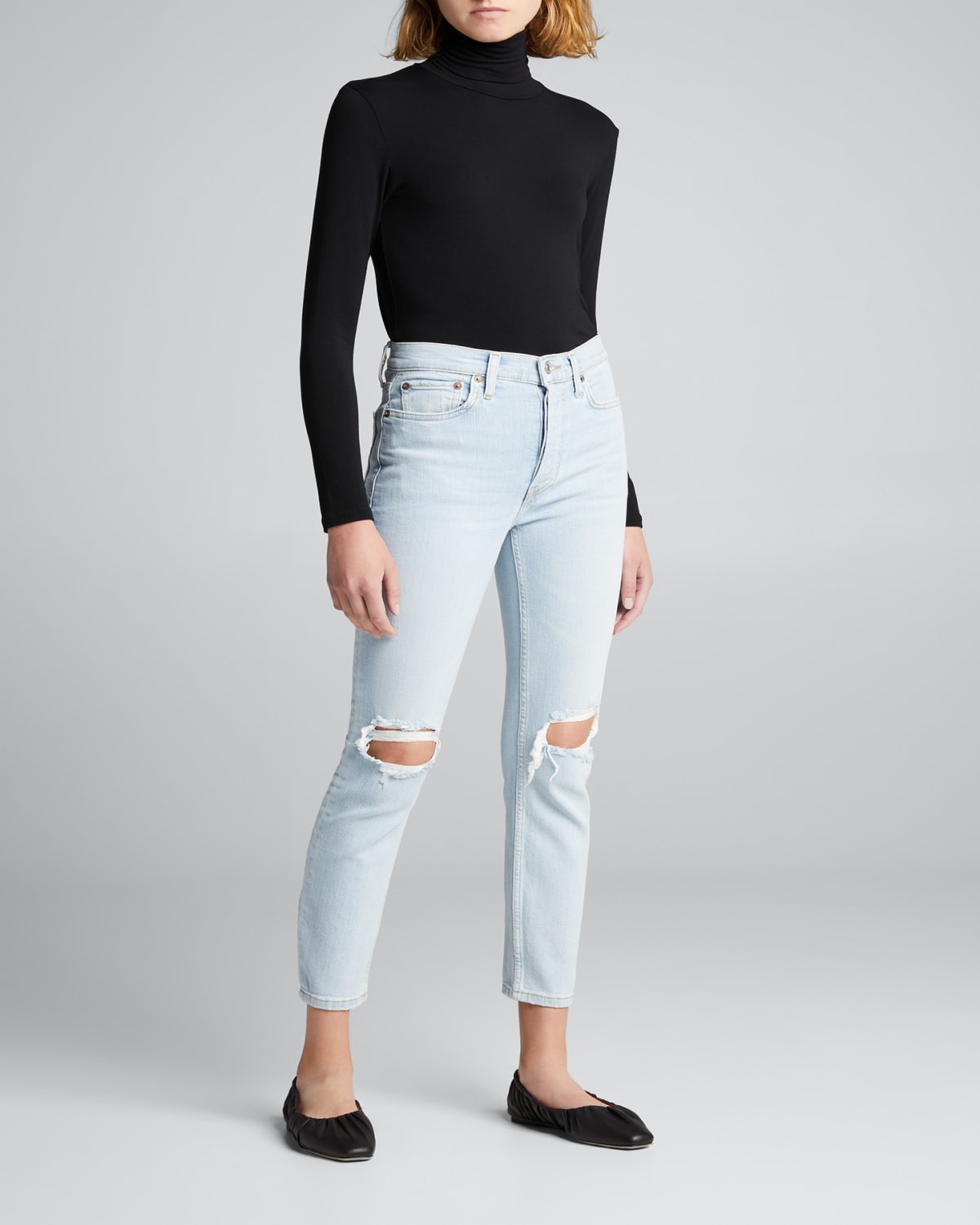 jeans with wide ankles