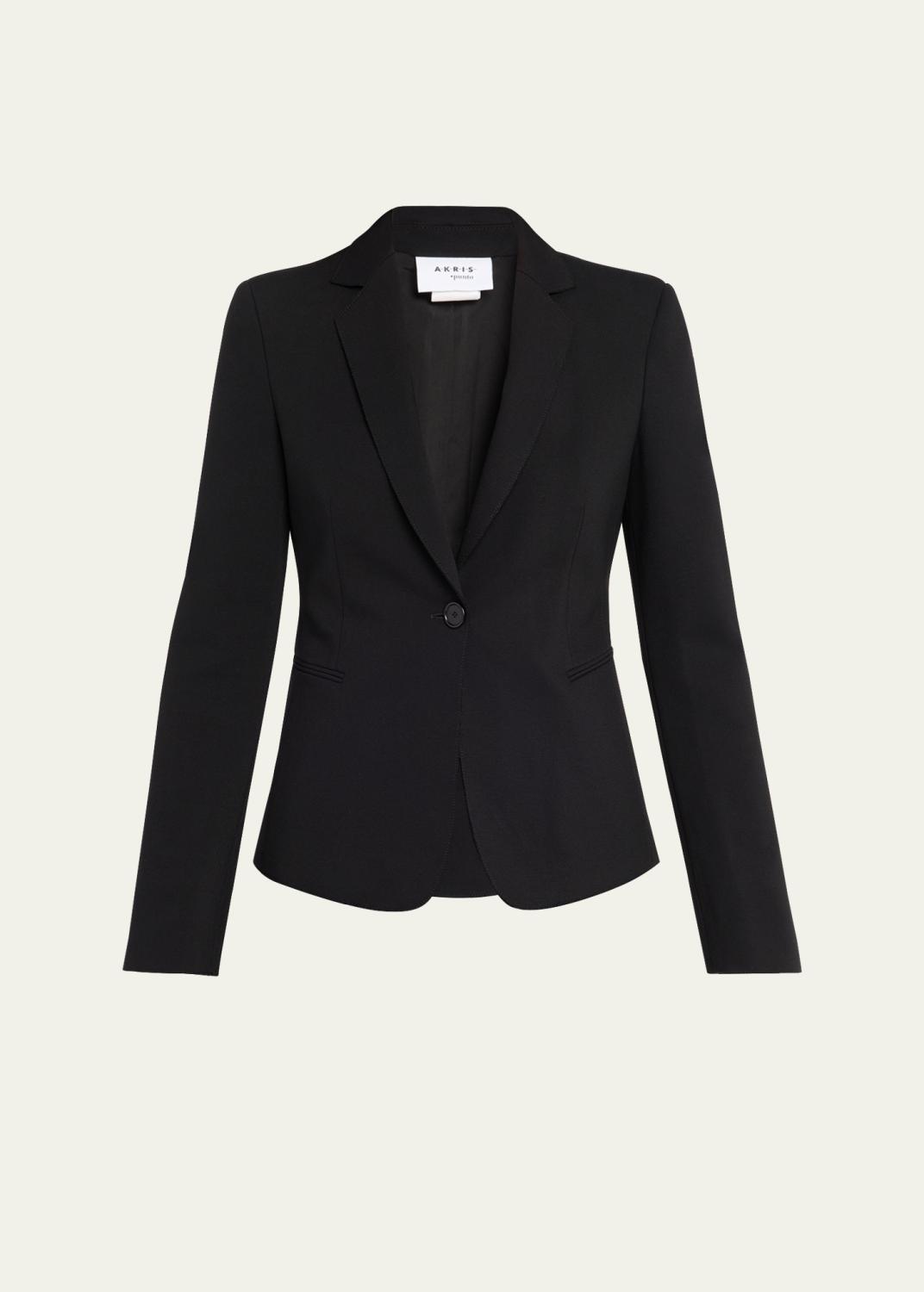 Akris punto Wool Tricotine Zip Jacket - Bergdorf Goodman