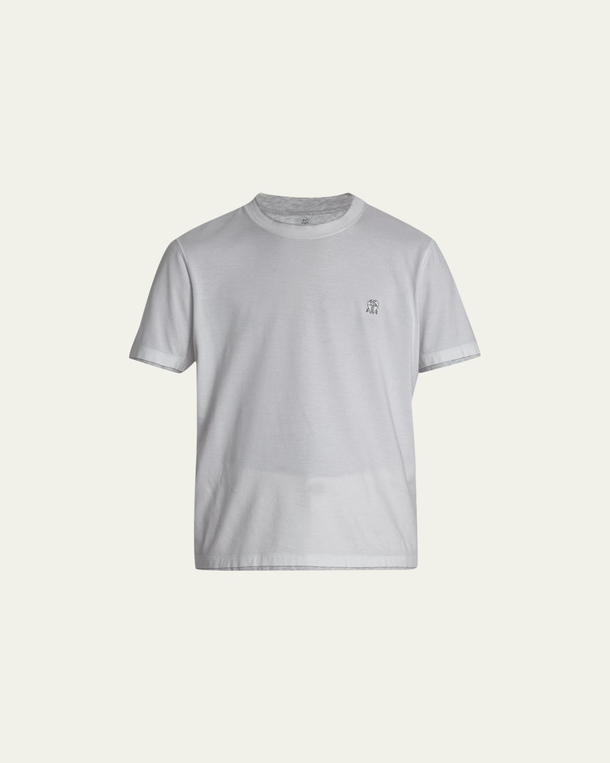 Brunello Cucinelli Men's Slim Fit Tipped T-Shirt - Bergdorf Goodman