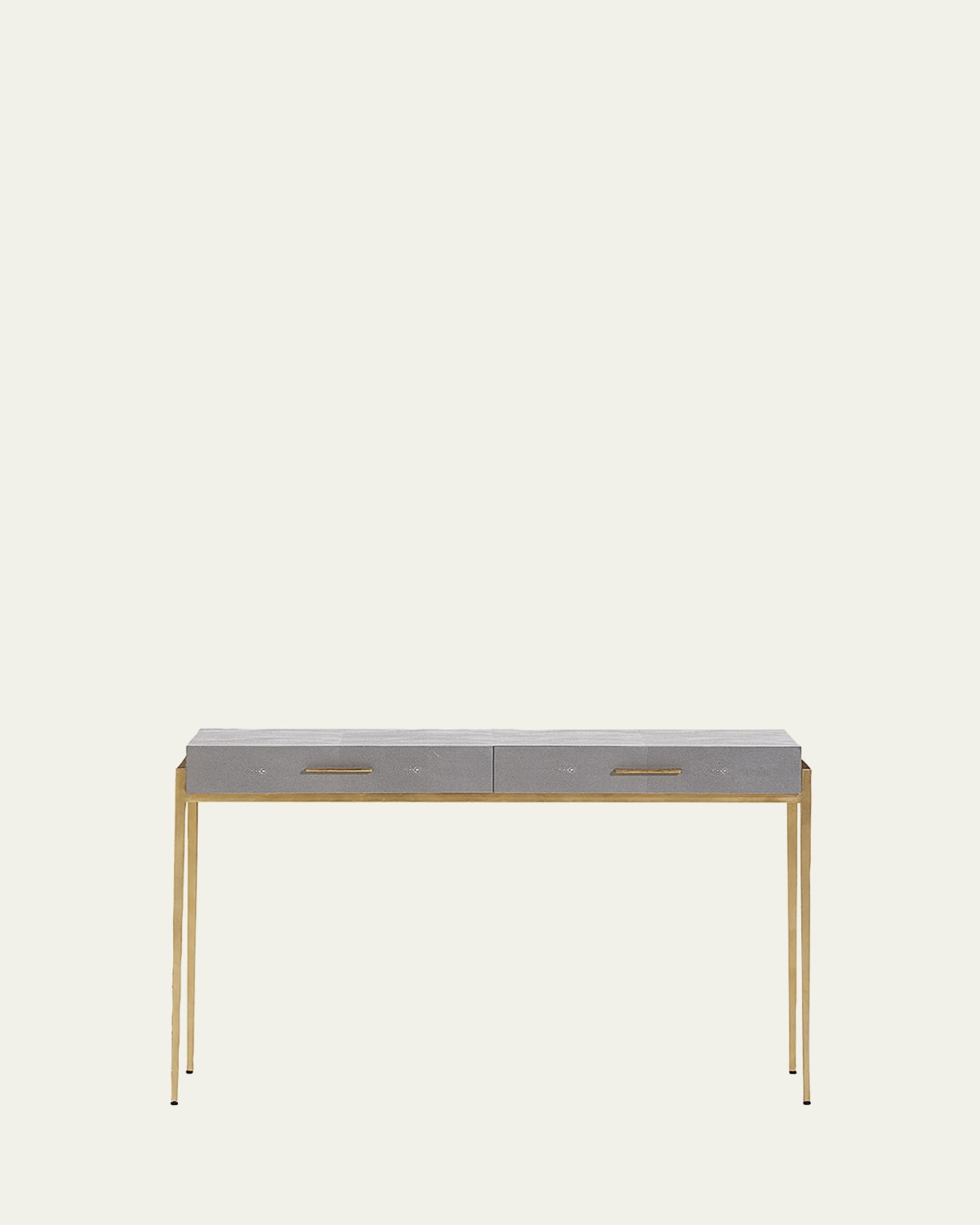 Flow Leather Clad Console Table
