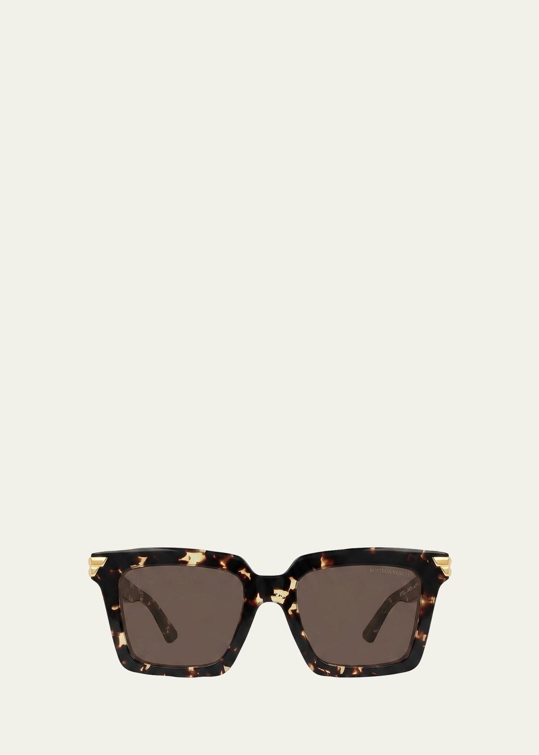 Fendi Monochrome Fendigraphy Acetate Rectangle Sunglasses
