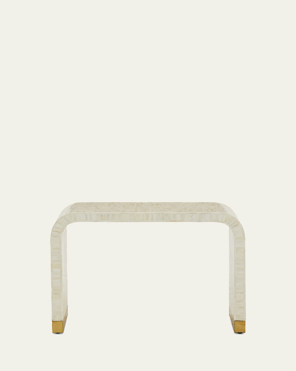 Flow Leather Clad Console Table