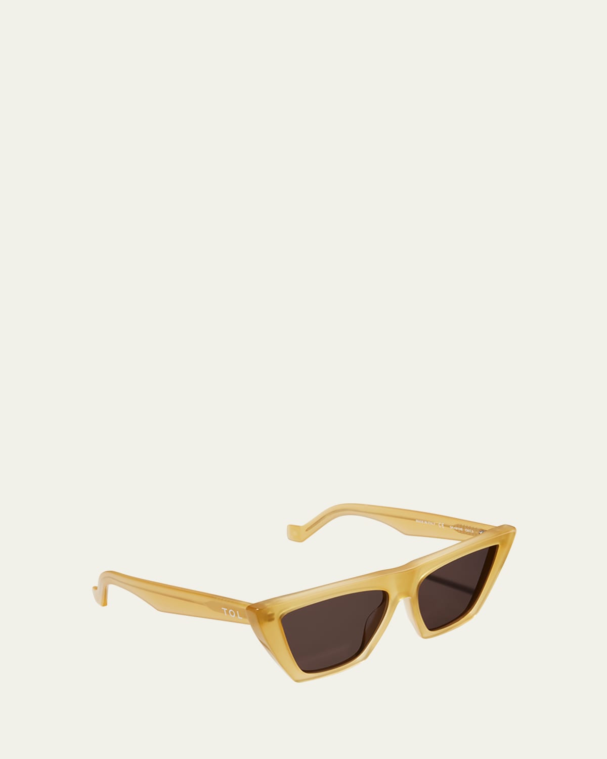 Tol Eyewear Tinted Trapezium Sunglasses In Honey ModeSens