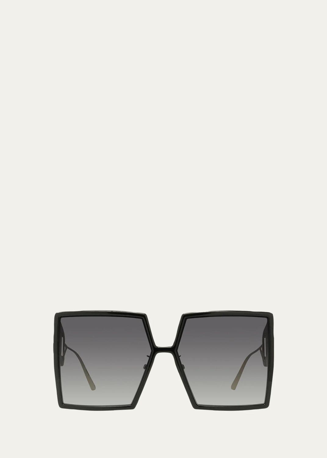 Dior Club M4U Black Sunglasses with Gold Hinge Christian Dior Diorclub M4U Mask Sunglasses Black 1801178  main image 3