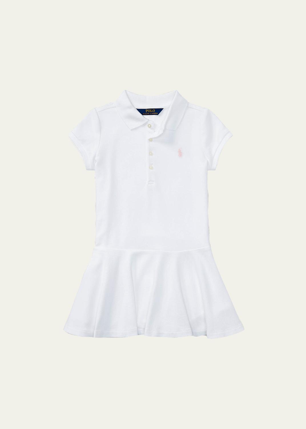 Ralph Lauren Childrenswear Girl's Logo Embroidered Drop-Waist Polo ...
