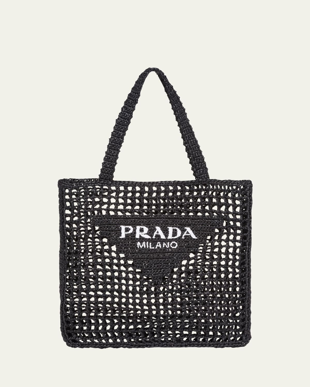Prada Logo Crochet Tote Bag - Bergdorf Goodman