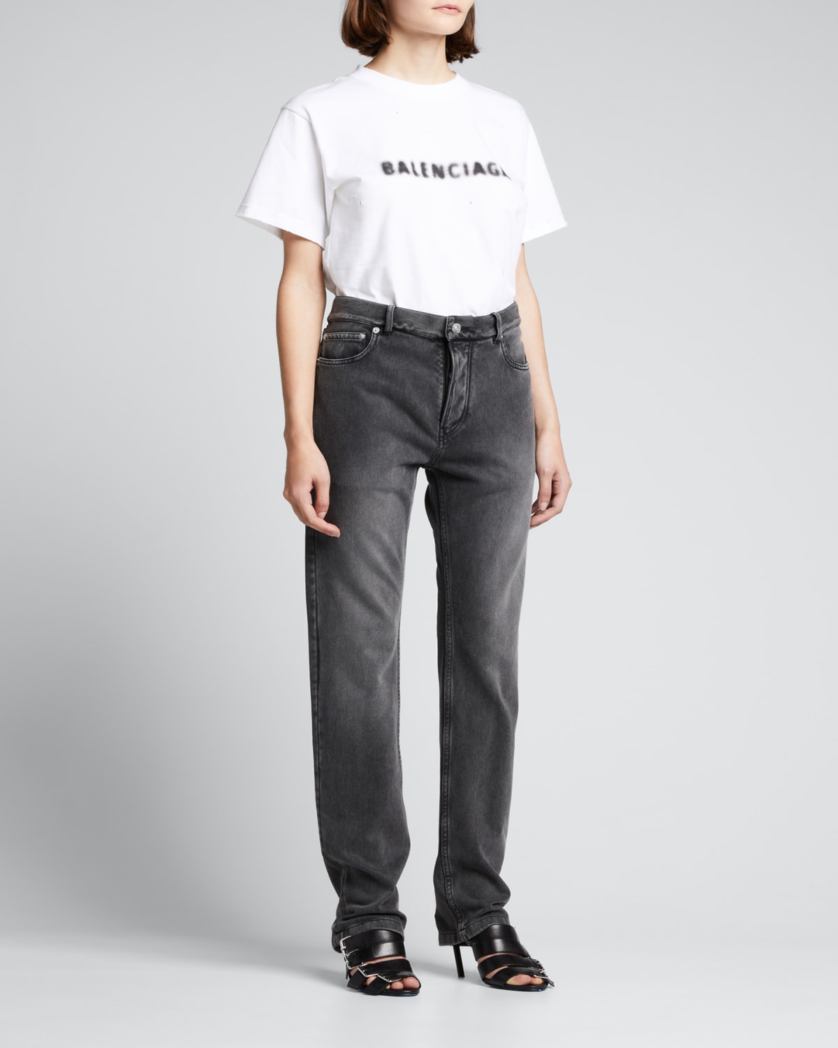 balenciaga jeans black