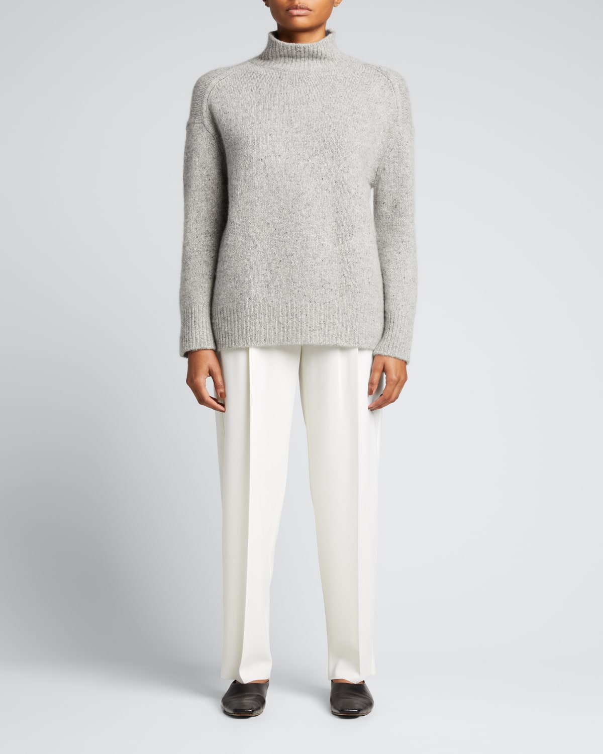 Cashmere Donegal Turtleneck Sweater