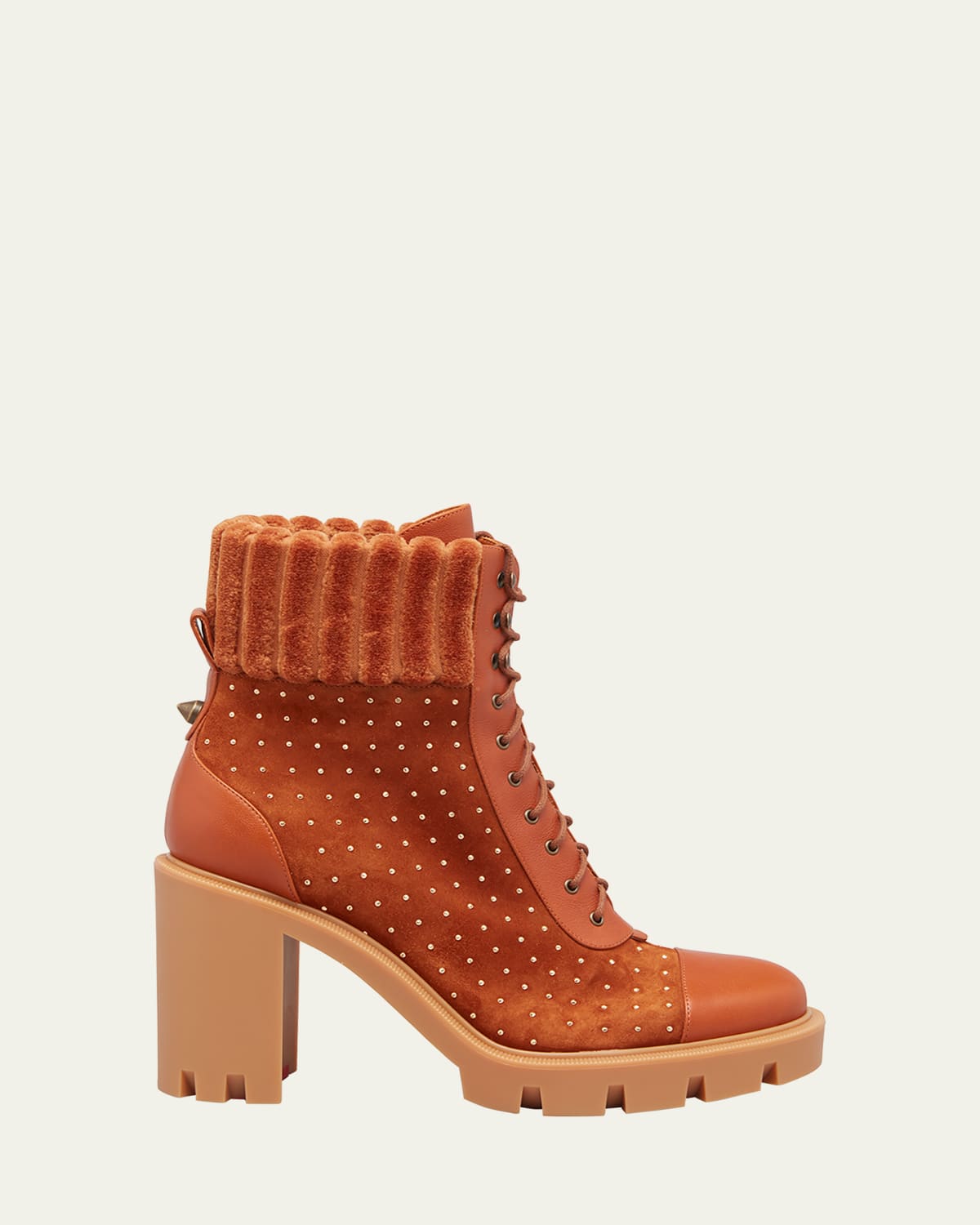 Dakita Studded Suede Red Sole Booties