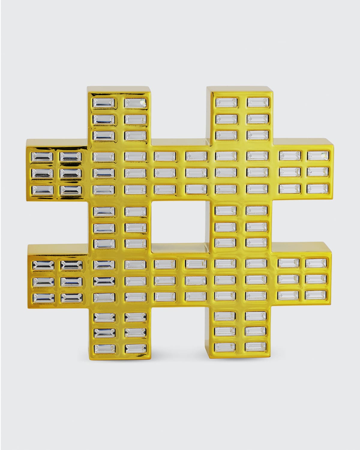 CRYSTAMAS HASHTAG OF BLING DECORATIVE ACCENT