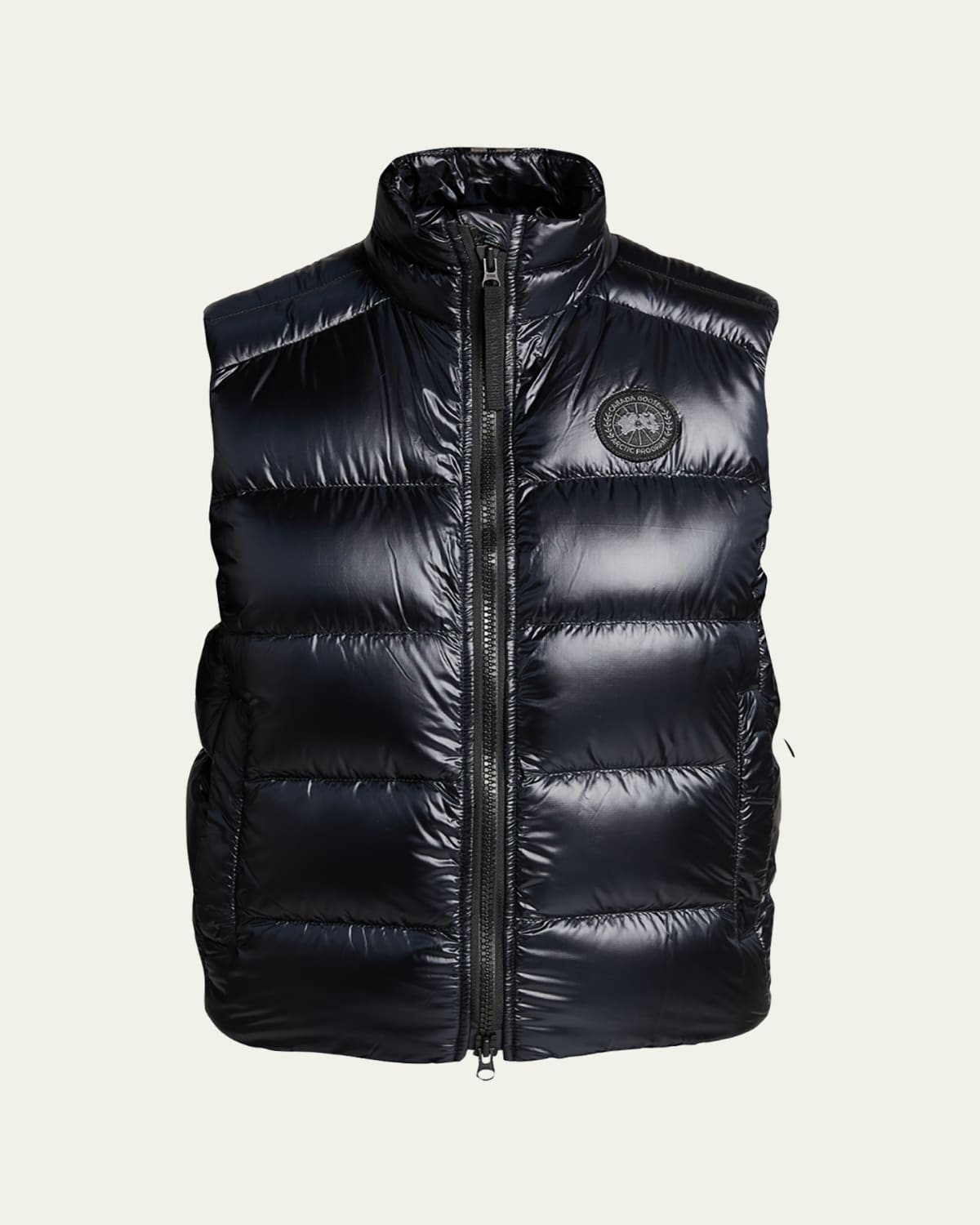 sacai Mixed-Media Denim Vest - Bergdorf Goodman