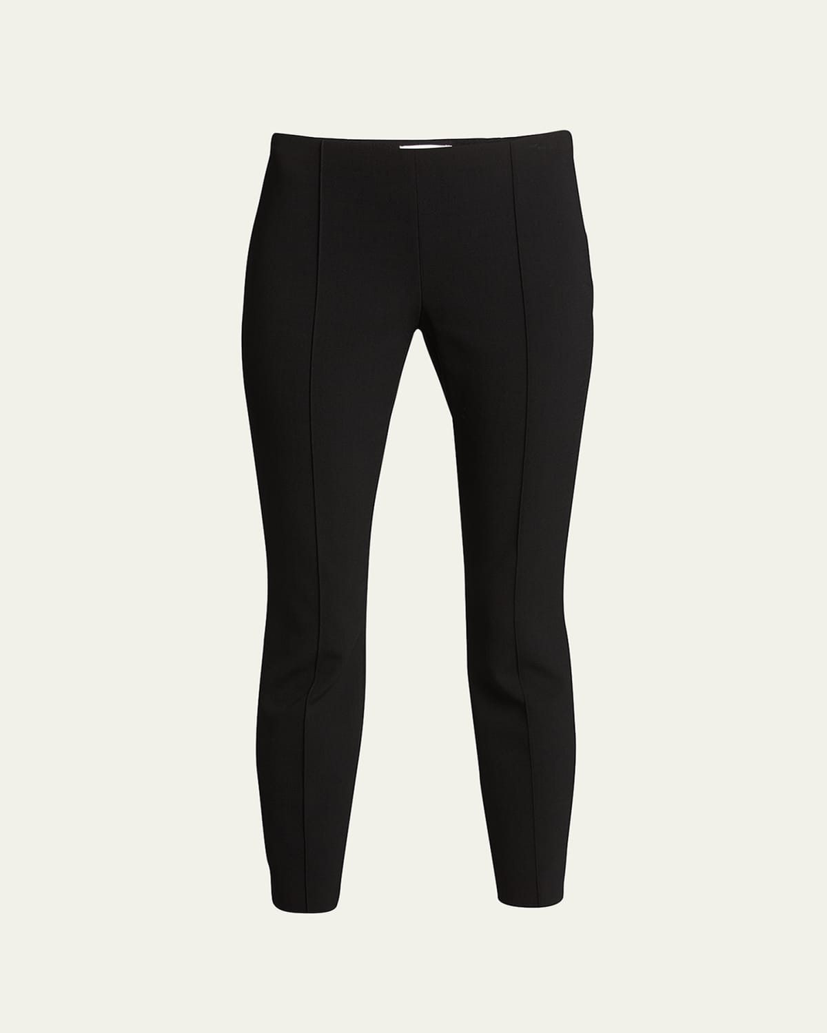 Prada Cropped Wool Trousers w/ Embroidered Detail - Bergdorf