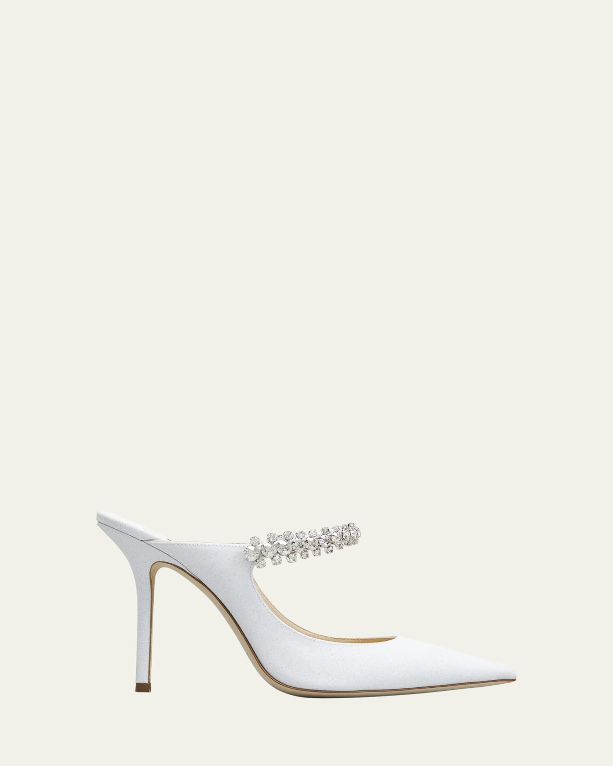bing crystal embellished mule