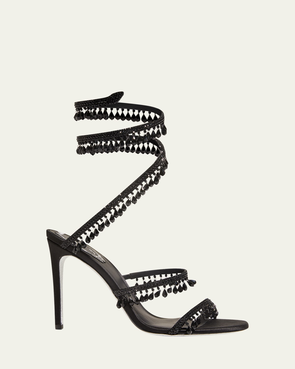 Rockstud Metallic Caged T-Strap Pumps