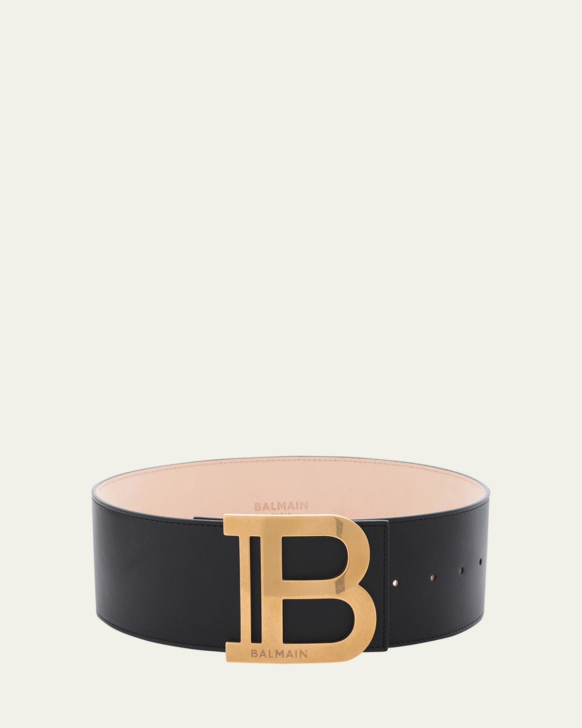 Balmain B Logo Calfskin Buckle Belt - Bergdorf Goodman
