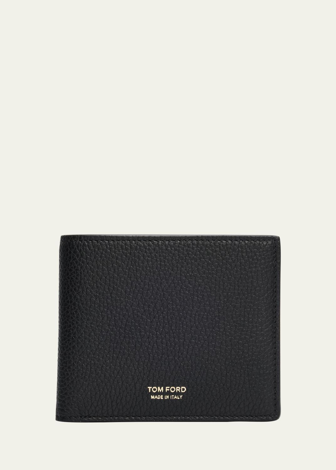 TOM FORD Men's Croc-Embossed Leather Folding Card Holder