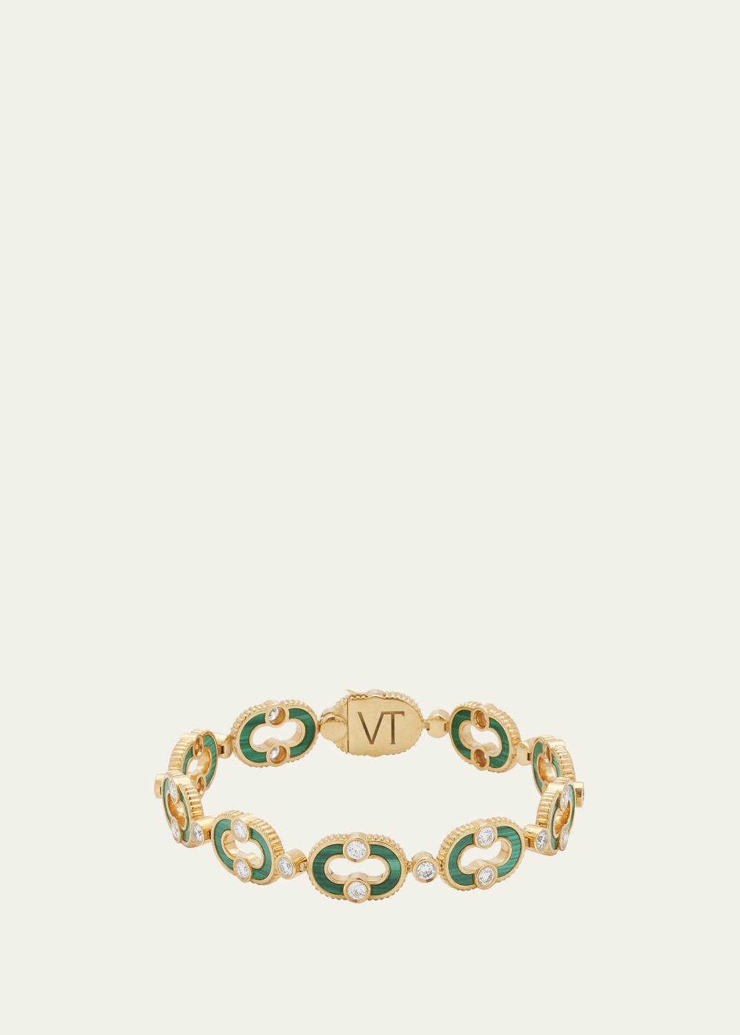 Uniform Object 18K Heavy Metal Bracelet with Diamond Pave Spur 