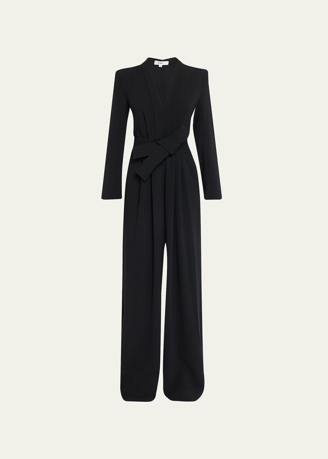 Ramy Brook Harriet Satin Halter Jumpsuit - Bergdorf Goodman