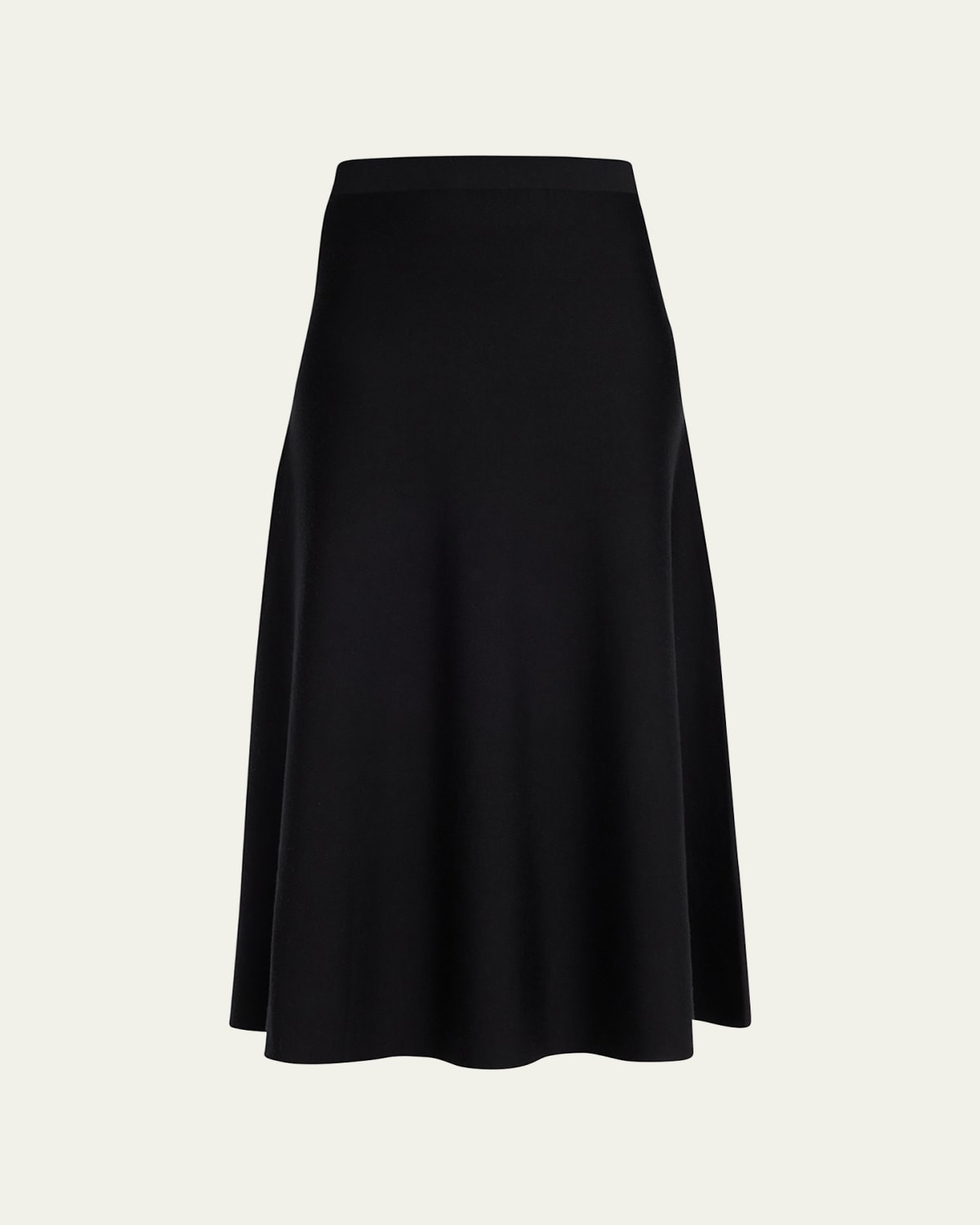 Crush Flared Midi Skirt