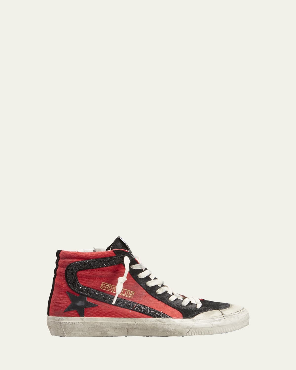 Scarpe Leather High-Top Sneakers