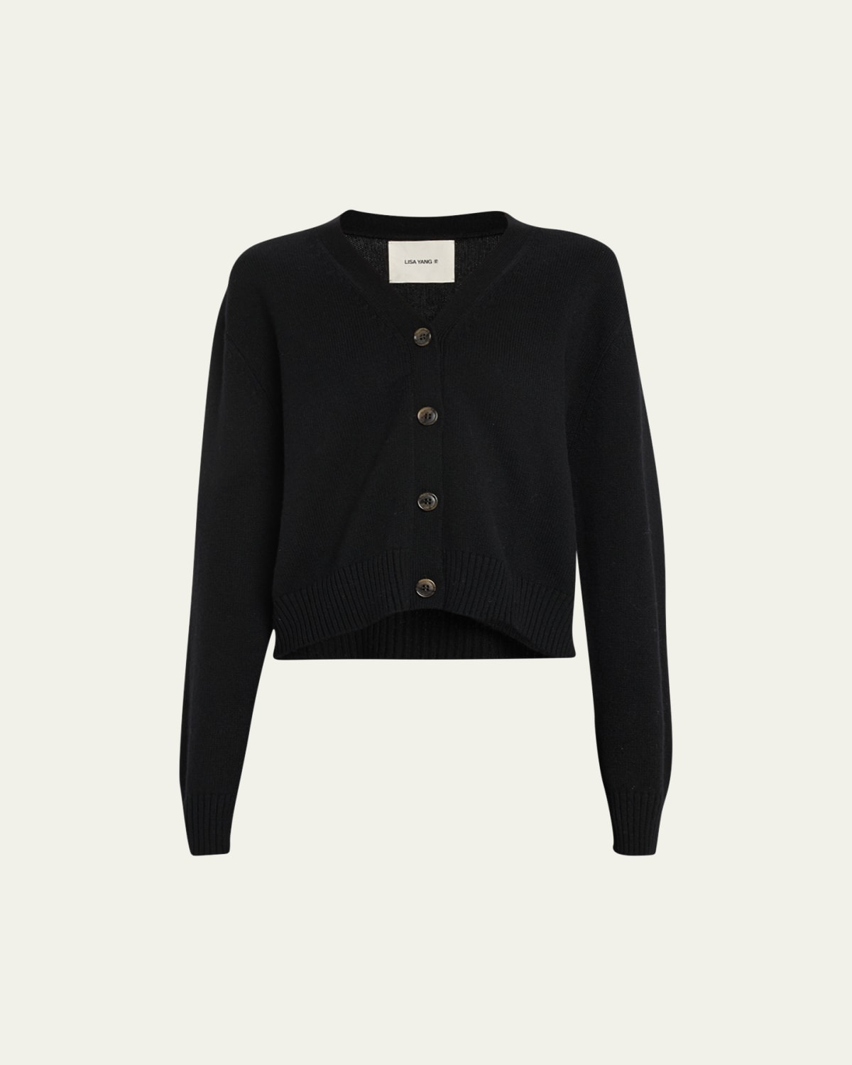 Lisa Yang Azalea Fuzzy Cashmere Crewneck Cardigan - Bergdorf Goodman