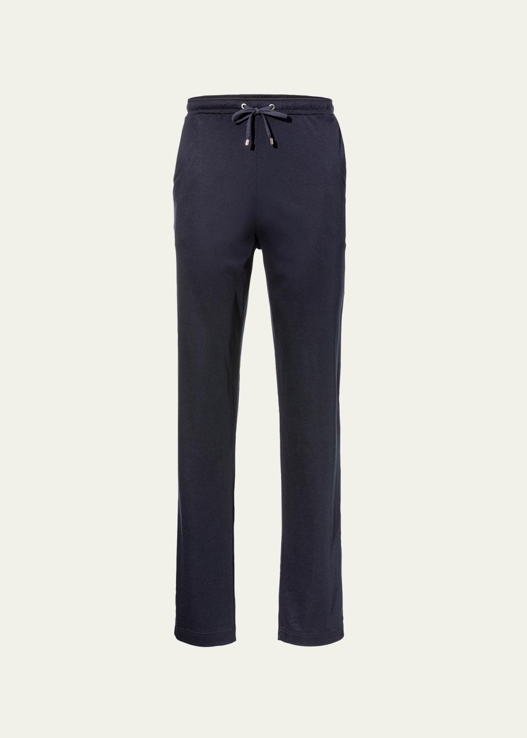 パンツ The Row Xon wool flannel pants The Row Men's Xon Wool Flannel Relaxed-Fit Drawstring Pants