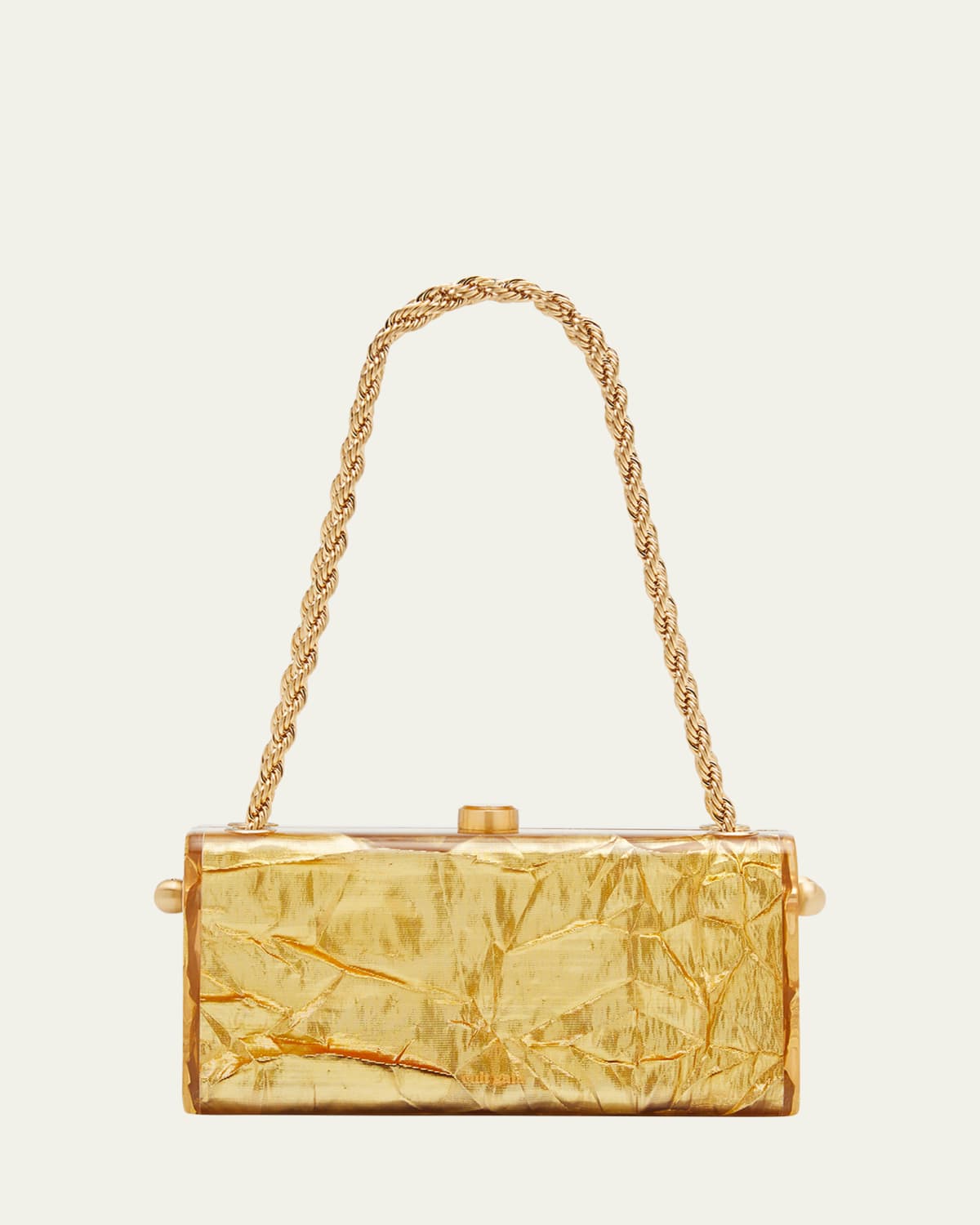 コ*ン様 ガウラクラフト　クリークボヤージュ　5'09“ Cult Gaia Hajar Crinkled Acrylic Chain Shoulder Bag - Bergdorf Goodman