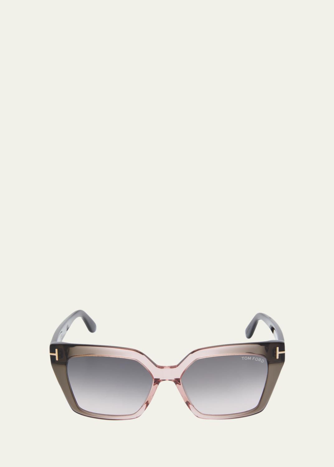 TOM FORD Simona Cat-Eye Metal & Acetate Sunglasses - Bergdorf Goodman