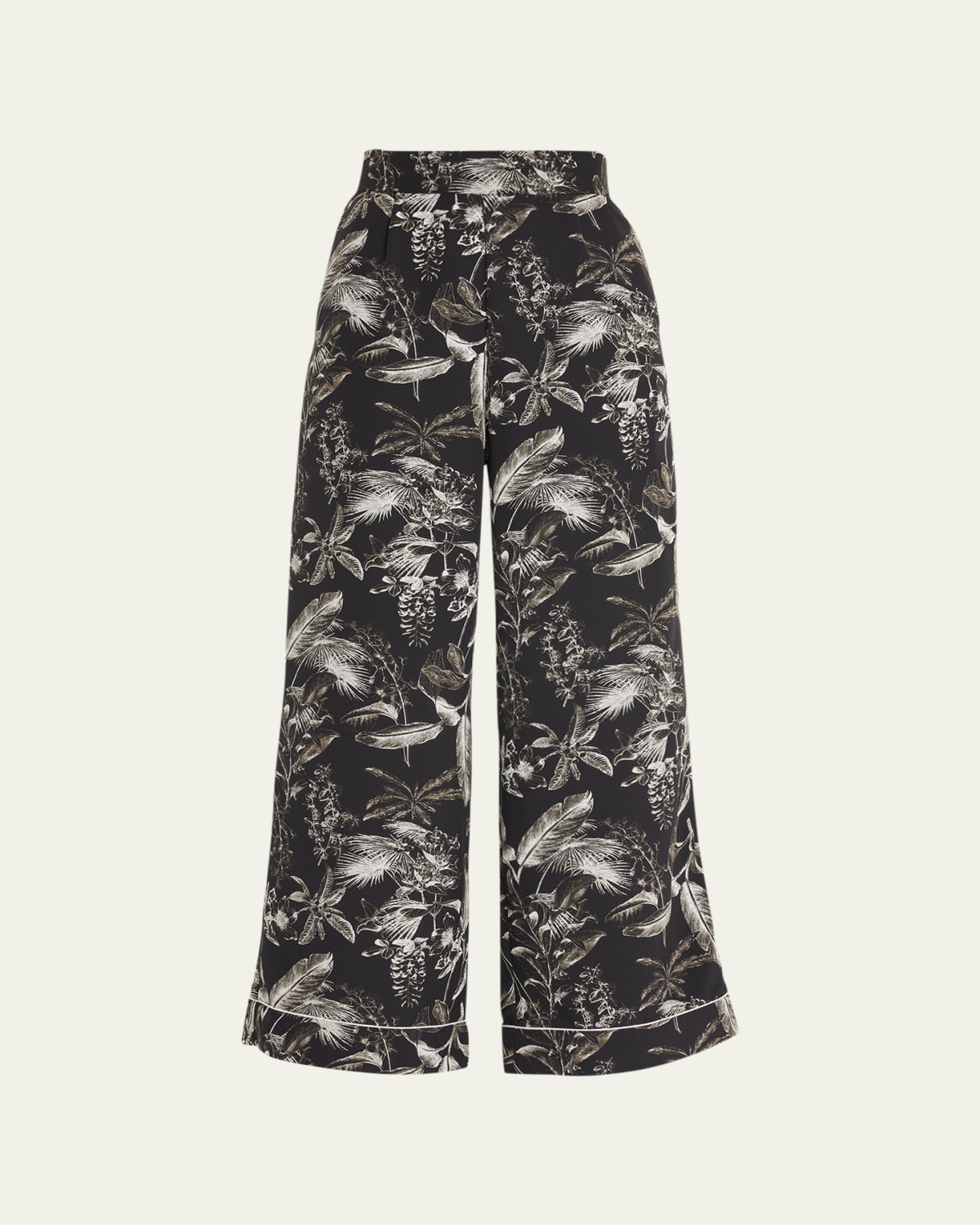 Camilla Bias-Cut Silk Wide-Leg Drawstring Pants - Bergdorf