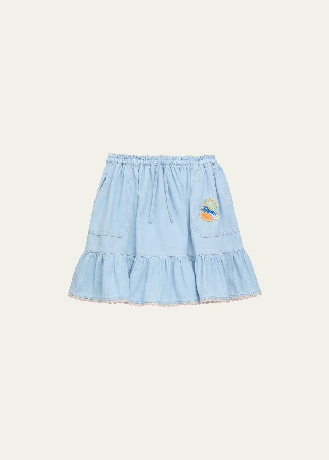 DL1961 Girl's Jenny Denim Mini Skirt, Size 7-14 - Bergdorf Goodman