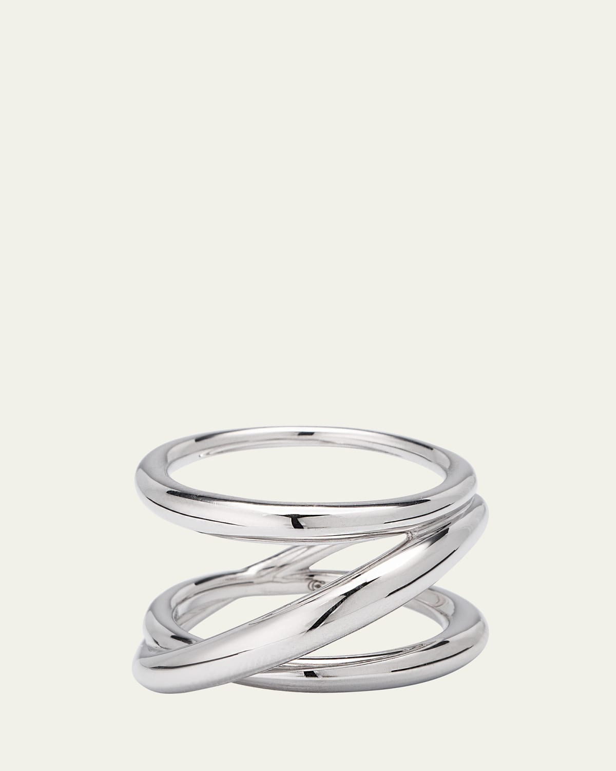 Charlotte Chesnais Daisy Bicolor Ring in Gold Vermeil and