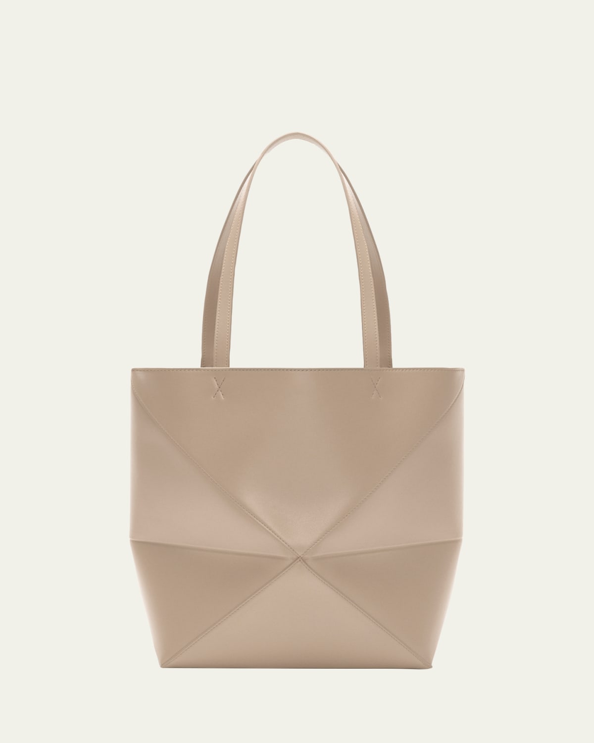 Loewe Small Anagram Striped Straw Tote Bag - Bergdorf Goodman