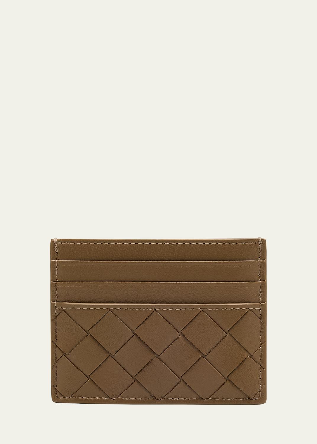 Bottega Veneta Intrecciato Metallic Leather Card Case - Bergdorf