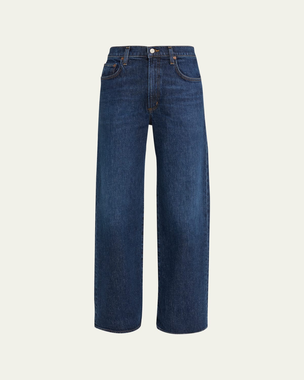 AGOLDE Dame Wide-Leg Cuffed Jeans - Bergdorf Goodman