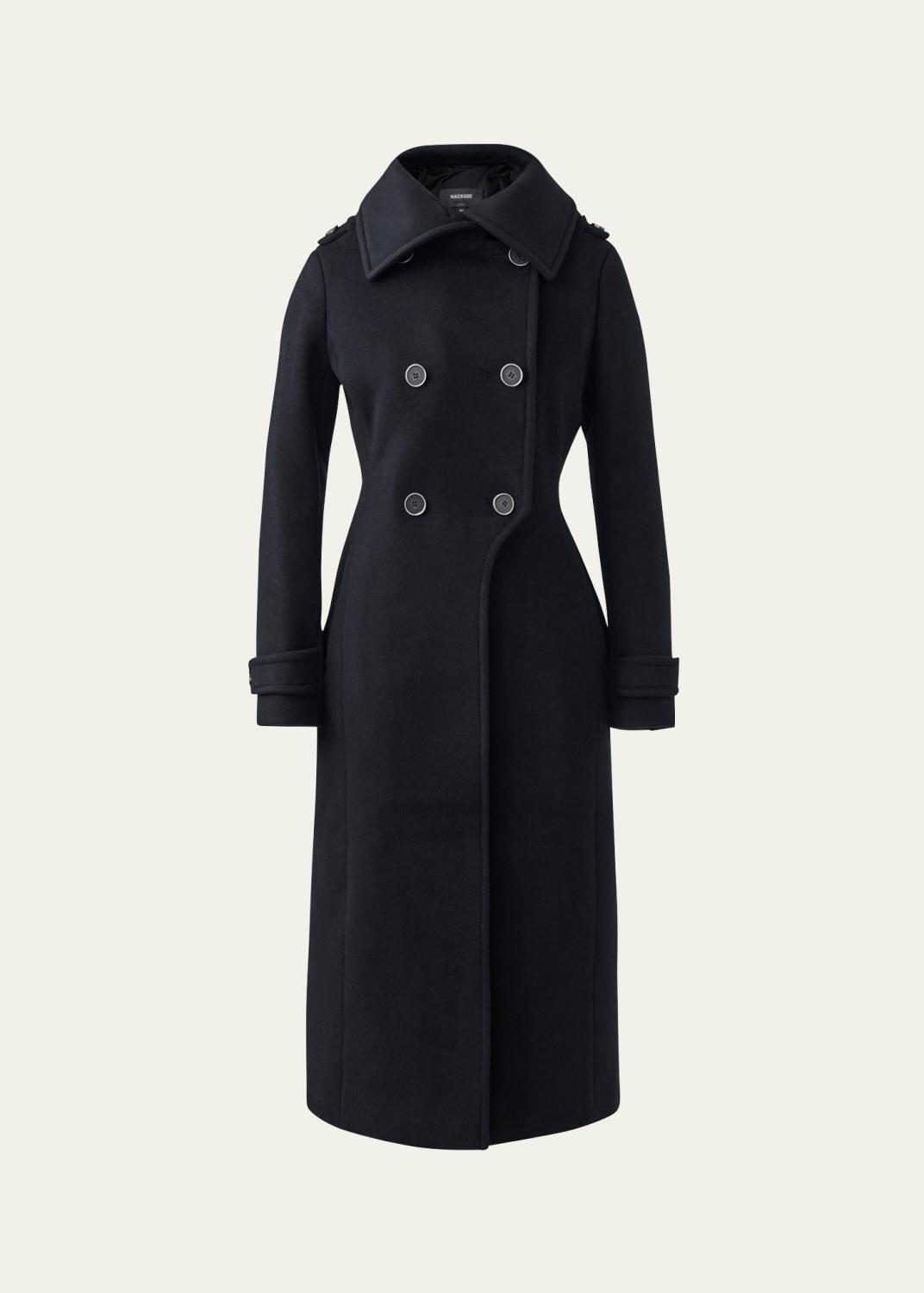 Mackage Gael-NV Croc-Embossed Leather Trench Coat - Bergdorf Goodman