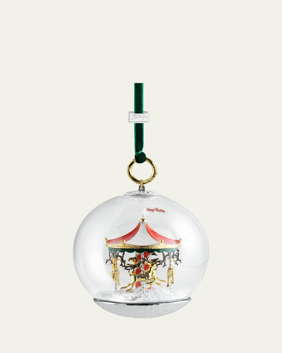 Golden Hour Deer Snow Globe