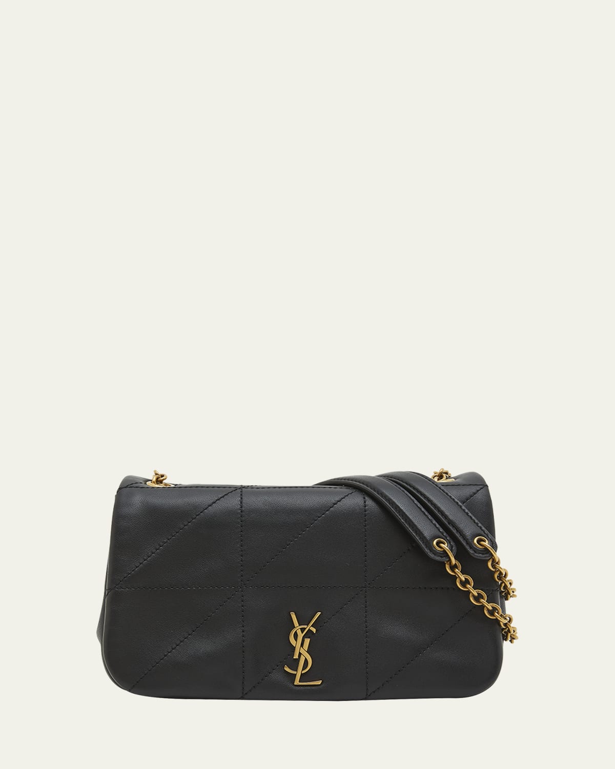 Sunset leather crossbody bag Saint Laurent Black in Leather