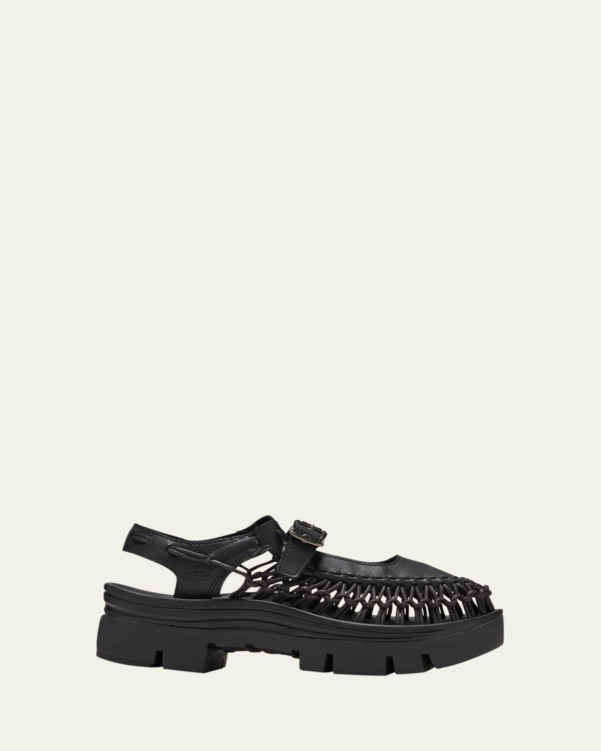 靴 [KEEN X Ninomiya Noir] UNEEK Mary Jane Noir Kei Ninomiya Keen Uneek platform Mary Jane flats Noir